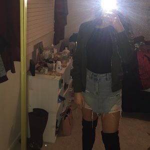 Olive Green bomber jacket